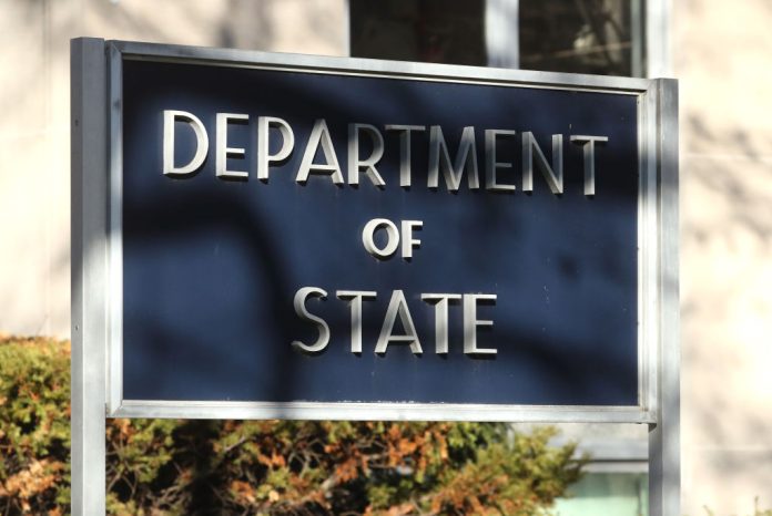 activists rally outside state department celebrating recent airstrike that killed iranian general qassem soleimani